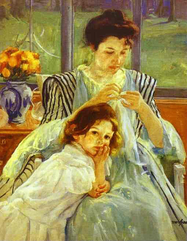 Cassatt, Young Mother Sewing 1902.jpg